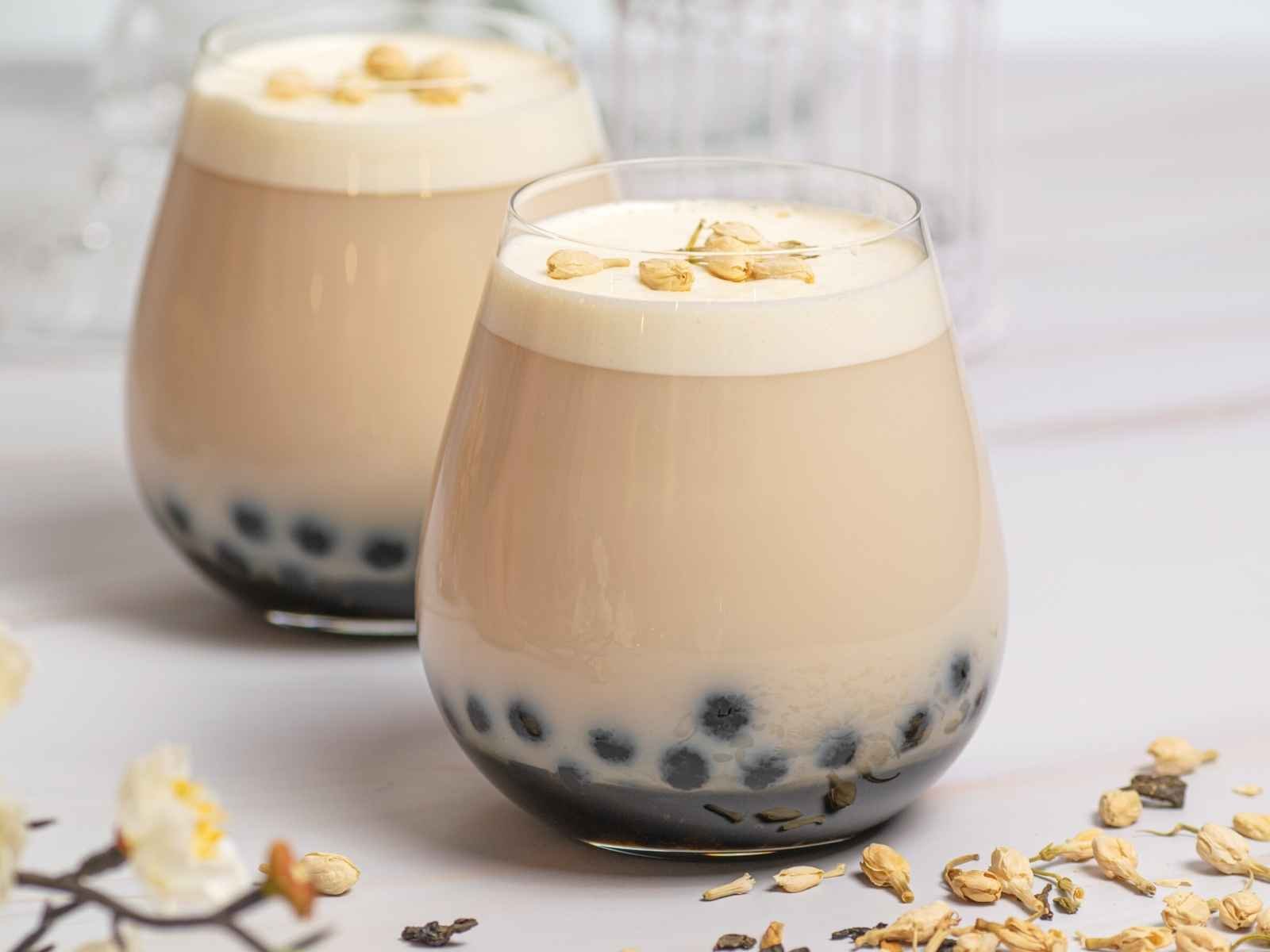 How to Make Jasmine Milk Tea With Boba